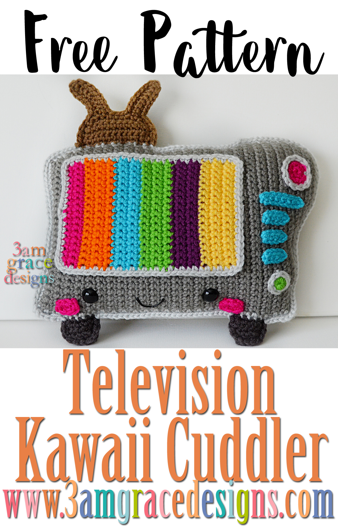 Television Kawaii Cuddler Free Crochet Pattern