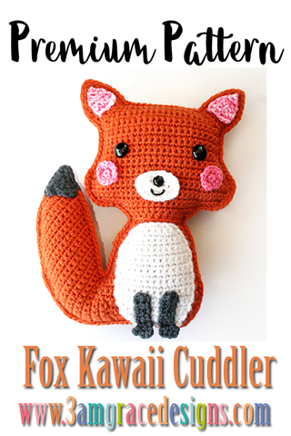 Our free amigurumi fox crochet pattern creates a cute pillow!