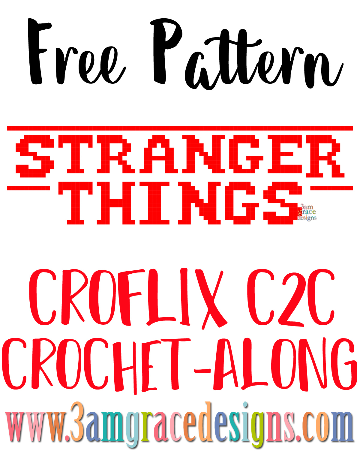 Croflix C2C CAL – Stranger Things – Free Crochet Pattern