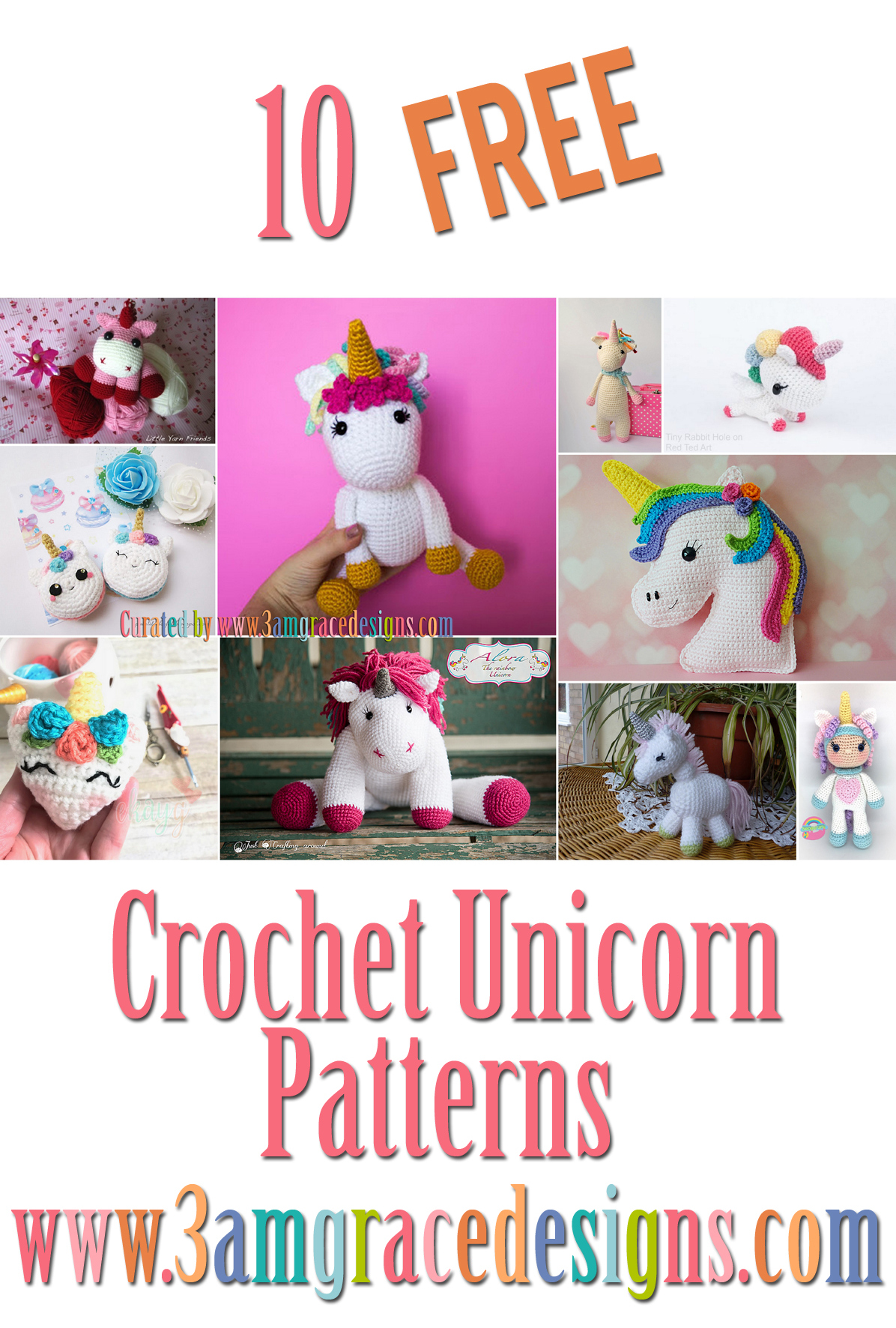 Crochet Roundup – Free Unicorn Crochet Patterns