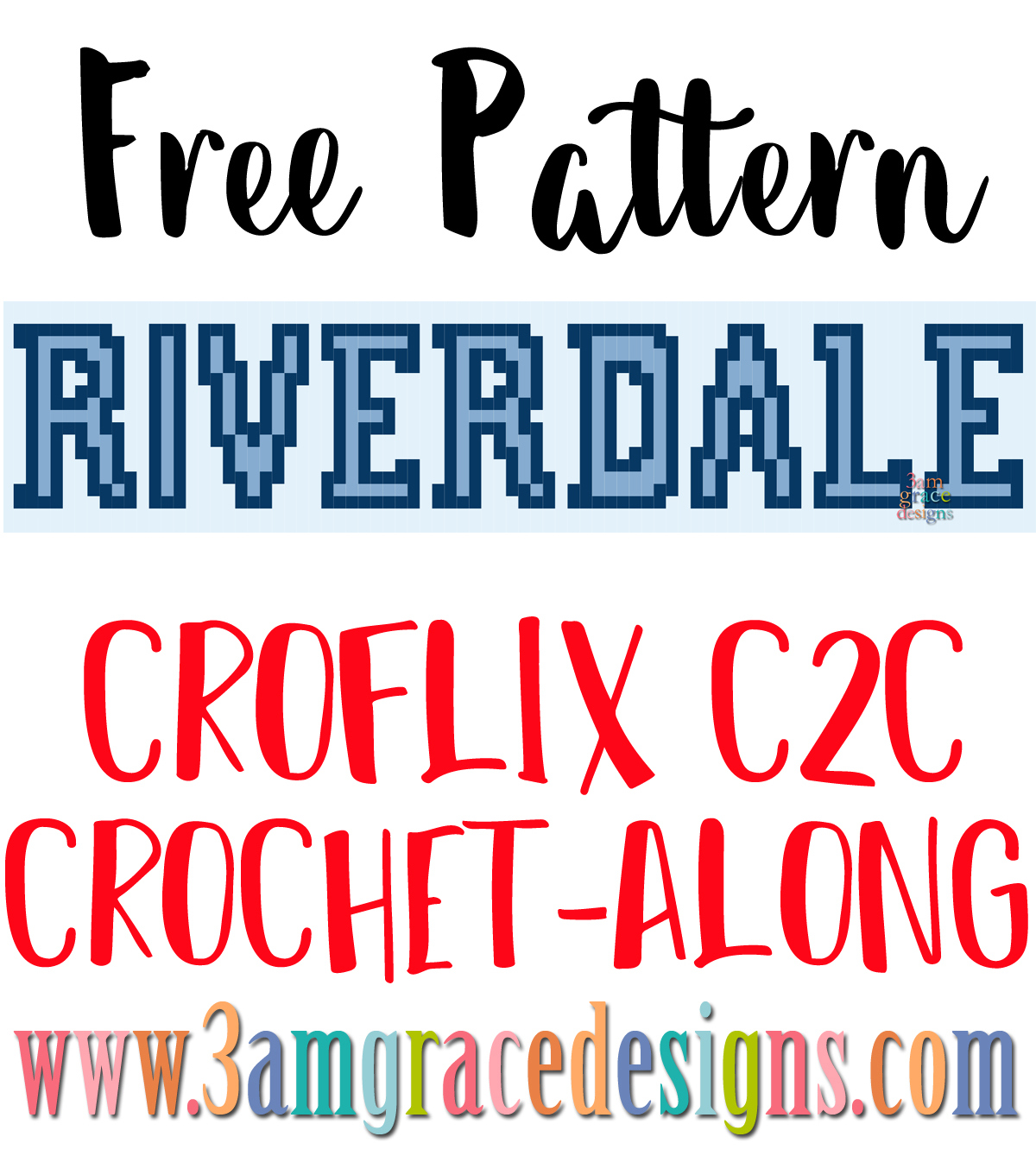 Croflix C2C CAL – Riverdale – Free Crochet Pattern
