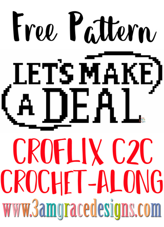 Let's Make A Deal C2C crochet pattern and tutorial for our Croflix graphgan. Choose your favorite shows from our free patterns and create a blanket you love!