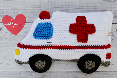 Ambulance Crochet Pattern Kawaii Cuddler®