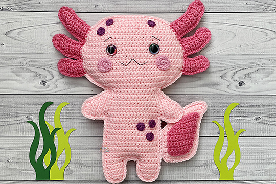 Kawaii Amigurumi Axolotl Crochet Pattern For Beginners