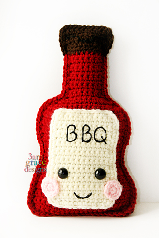 BBQ Sauce Crochet Pattern Kawaii Cuddler™