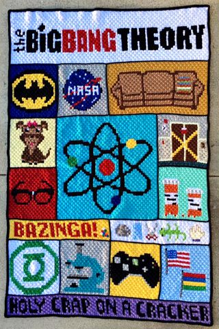 Big Bang Theory C2C Blanket Crochet Pattern