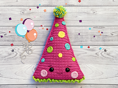 Party Hat Crochet Pattern Kawaii Cuddler®