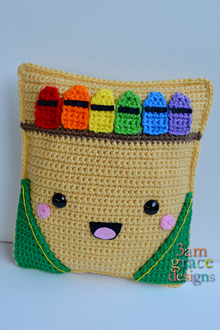 Crayon Crochet Pattern Kawaii Cuddler™ - 3amgracedesigns