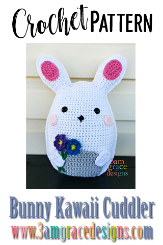 Easter bunny crochet pattern, Kawaii crochet bunny pattern, - Inspire Uplift