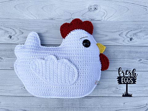 Chicken Crochet Pattern Kawaii Cuddler® - 3amgracedesigns