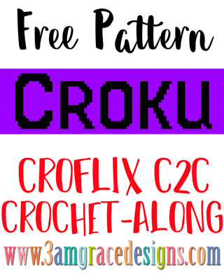 Croflix C2C CAL – Croku Banner – Free Crochet Pattern