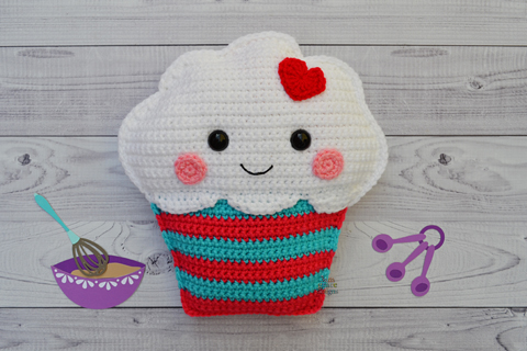 Cupcake Crochet Pattern – Kawaii Cuddler®