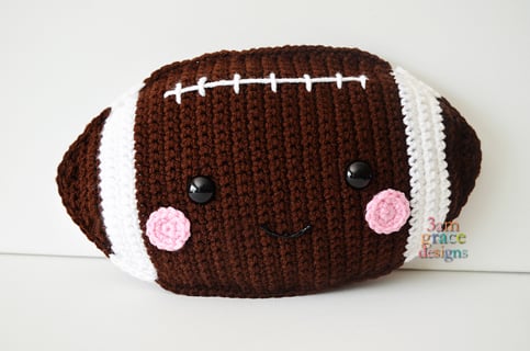 Football Crochet Pattern Kawaii Cuddler