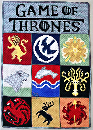 Game Of Thrones C2C Blanket Crochet Pattern