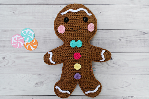 Gingerbread Boy Crochet Pattern – Kawaii Cuddler®