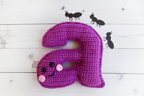 Lower Case Letter a Crochet Pattern – Kawaii Cuddler®
