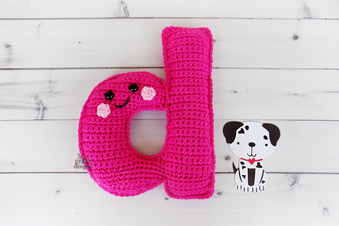 Lower Case Letter d Crochet Pattern – Kawaii Cuddler®
