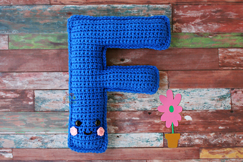 Letter F Alphabet Kawaii Cuddler® – Crochet Pattern
