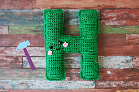 Letter H Alphabet Kawaii Cuddler® – Crochet Pattern