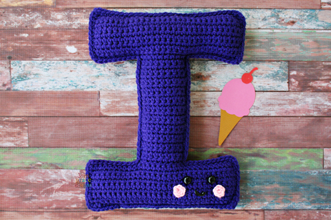 Letter I Alphabet Kawaii Cuddler® – Crochet Pattern