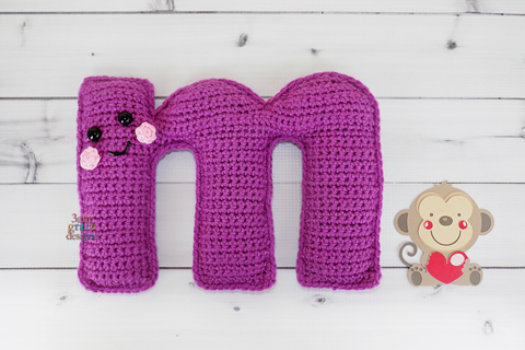 Lower Case Letter m Crochet Pattern – Kawaii Cuddler®