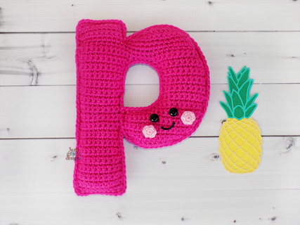 Lower Case Letter p Crochet Pattern – Kawaii Cuddler®