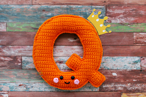 Letter Q Alphabet Kawaii Cuddler® – Crochet Pattern
