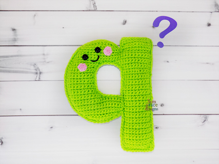 Lower Case Letter q Crochet Pattern – Kawaii Cuddler®