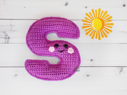 Lower Case Letter s Crochet Pattern – Kawaii Cuddler®