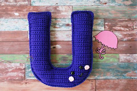 Letter U Alphabet Kawaii Cuddler® – Crochet Pattern