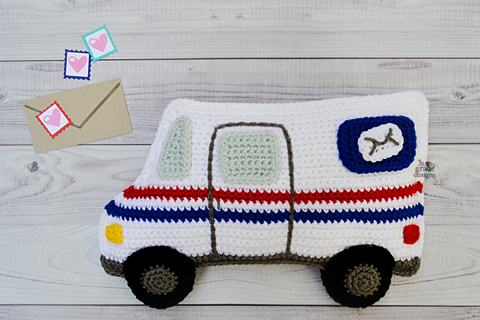 Mail Truck Crochet Pattern – Kawaii Cuddler®