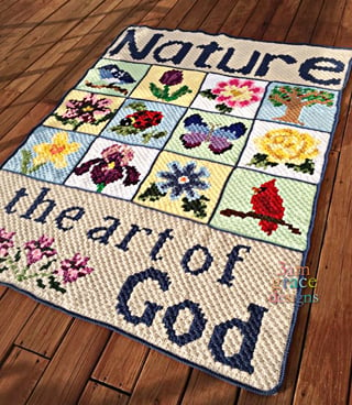 Nature Blanket Crochet Pattern