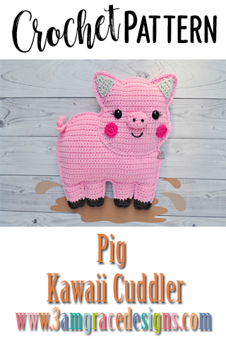Crayon Crochet Pattern Kawaii Cuddler™ - 3amgracedesigns