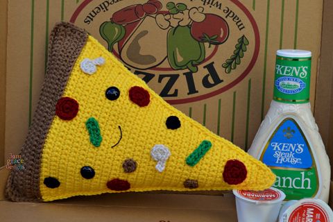 Pizza Crochet Pattern Kawaii Cuddler®