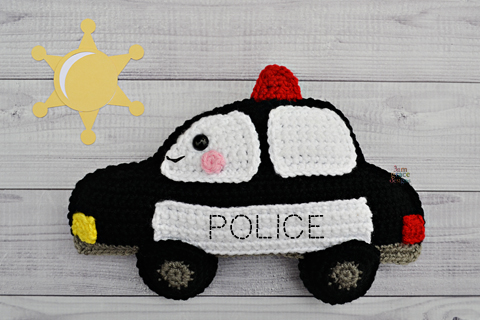Police Car Crochet Pattern – Kawaii Cuddler®
