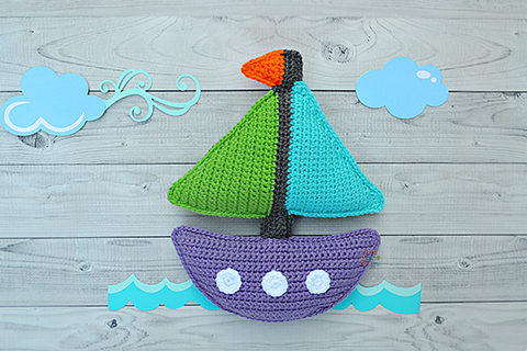 Sailboat Crochet Pattern Kawaii Cuddler®