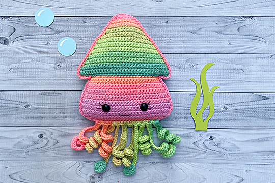 Squid Crochet Pattern Kawaii Cuddler®