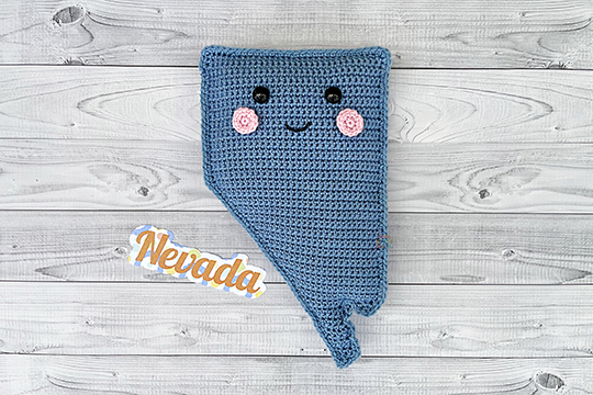 State of Nevada Crochet Pattern Kawaii Cuddler®