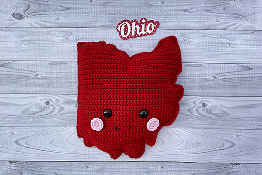 State of Ohio Crochet Pattern Kawaii Cuddler®