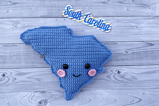 State of South Carolina Crochet Pattern Kawaii Cuddler®