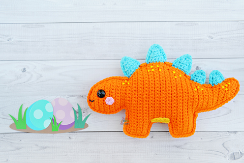 Stegosaurus Dinosaur Kawaii Cuddler® – Crochet Pattern