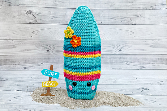 Free Surfboard Crochet Pattern Kawaii Cuddler®