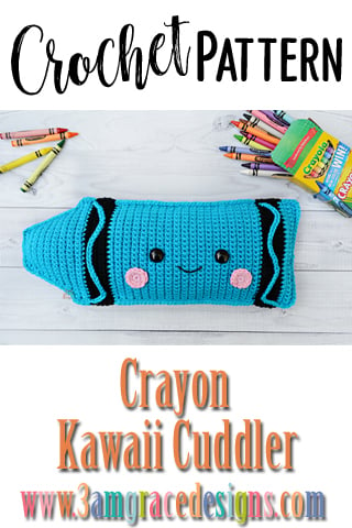 Crayon Crochet Pattern, crayon Amigurumi Pattern, crayon Kawaii Cuddler,  crayon doudou, crayon Stuffie, crayon Kawaii, crayon au crochet -   France